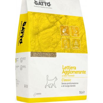  Natural Bentonite Signor Gatto Classic Cat Litter 5L  (FRAGRANCE FREE) 