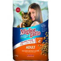 Miglior Adult Kibbles Chicken with Turkey Dry Cat Food - 1.5 Kg
