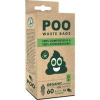 M-PETS Poo Eco Friendly Waste Bags 100% Compostable 100% Biodegradable Unscented 60 Pcs