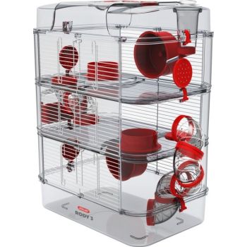  Rody 3 Trio Rodent Cage Grenadine Red 