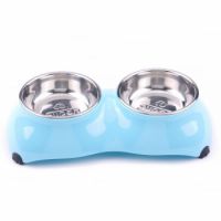 Pawsitiv Bowl 4 Paw Dinner Set Baby Blue M+M 350ml + 350ml