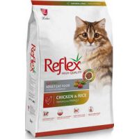 Reflex High Quality Multi Color Chicken Cat Dry Food, 15 Kg