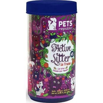  PETS Republic Cat Litter Deodorizer powder with Fraise 500 gm 