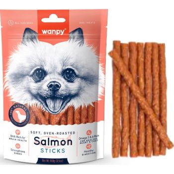  Wanpy Dog Treats Salmon Sticks 100g 