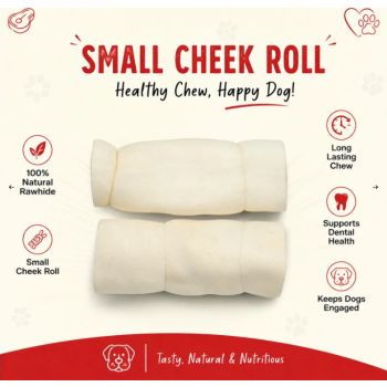  Petrix Small Cheek Rolls White - 2 Pcs 