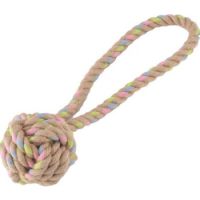 Beco Pets Hemp Rope Ball on Loop Dog Toy Medium