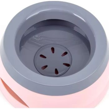  Pado Classic Round Anti Spill Pet Bowl 15.3×18.9×8cm-Pink 