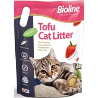 Bioline Tofu Cat Litter 7L - Strawberry Fragrance