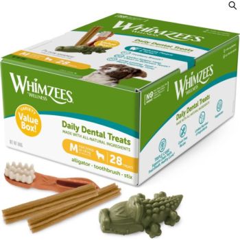  Whimzees Variety Value Box Medium 28pcs 