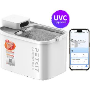  Petkit Eversweet Max 2.0 "CORDLESS" Automatic Pet Water Fountain - UVC Pump - 3L 