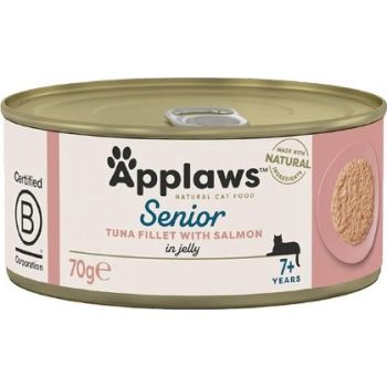  Applaws  Cat Wet Food Senior Tuna  With Salmon In Jelly 70G TIN 