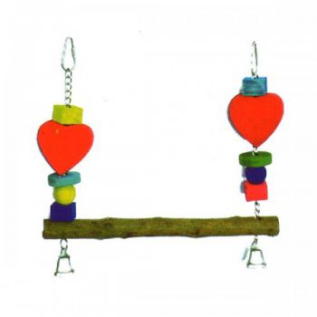  SWING TOY FOR LARGE BIRDS W/BELLS 10.5&quot; 