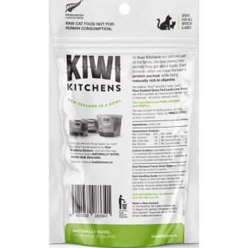  Kiwi Kitchens Raw Freeze Dried Lamb Liver Cat Treats 30g 