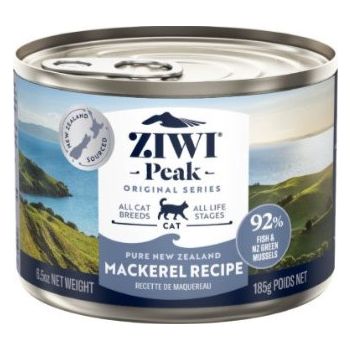  Ziwipeak Mackerel Recipe Canned Cat Food 185g 