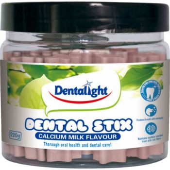  Dentalight 2.5" Dental Stix Calcium Milk Flavour 220g 