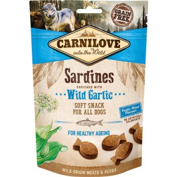  Carnilove Sardines enriched with Wild Garlic Soft Snack for Dogs 200g 