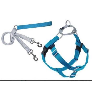  Freedom No-Pull Harness and Leash - Turquoise / Medium 1" 