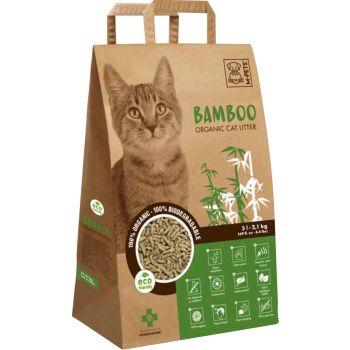  M-PETS Bamboo Organic & Biodegradable Cat Litter 5L 