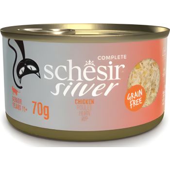  Schesir SILVER Cat Senior Chicken in broth Can 70g 
