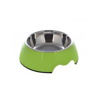 Nutrapet Melamine Round Bowl Dull Green M:17.5 * 6.5Cms 350/ml11.8oz