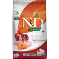 Farmina N&D Dog Dry Food  Pumkin Chicken & Pomeg Adult Medium&Maxi, 2.5 Kg