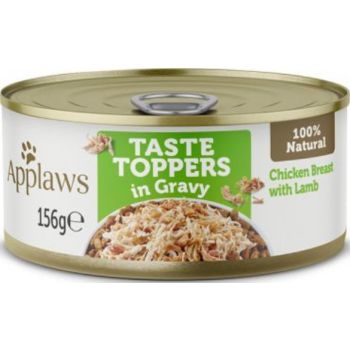  Applaws Taste Topper in Gravy Chicken Lamb Dog Tin 156G 