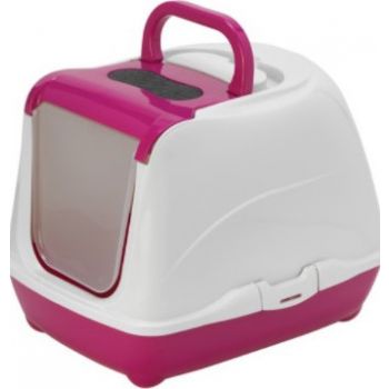  Moderna Flip Cat-Litter Box Fuchsia  Pink XL 