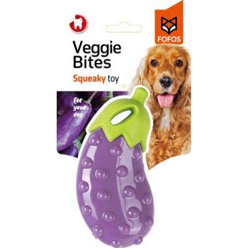  FOFOS Veggi Bites Eggplant M/L Dog Toys 
