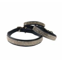 Crystal Princesse Collar - Black / 35 cm