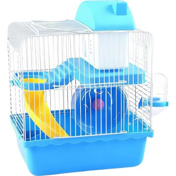  Hamster Castle Cage 23*17*31(blue) 