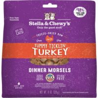 Stella & Chewy’s Freeze-Dried Dinner Morsels for Cats – Tummy Ticklin’ Turkey 8 Ounce Bag
