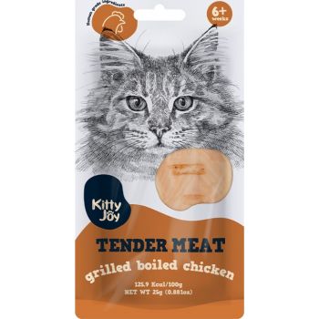  Kitty Joy Tender Meat Grilled Boiled Chicken Cat Treats 25g 