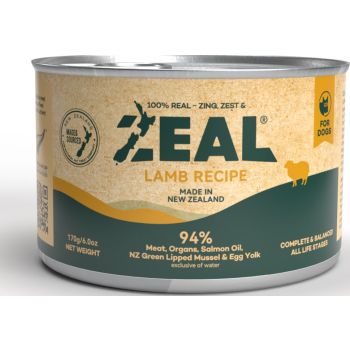  Zeal Grain Free Canned Dog Food 170g – (Lamb Recipe) 