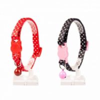 DUVO+ CAT COLLAR WHITE DOTS NYLON 20-30CM/10MM