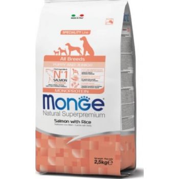  Monge Monoprotein All Breeds Puppy Salmon With Rice 2.5KG 
