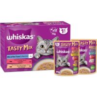 Whiskas Tasty Mix Tuna in Jelly Collection Wet Cat Food - 12X70G