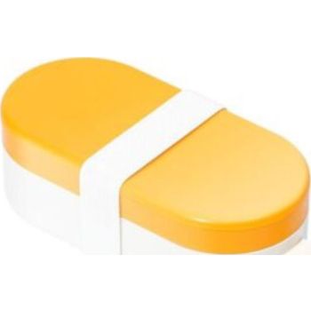  Pakeway 2-in-1 Dog Water Bottle Portable Food Container-yellow 