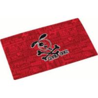Dry Mate Pet Place Mate Dogs GOOD DOG CROSS BONES / RED 12 X 20 Inches