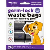 Petkin Germ-Lock Waste Bags Lavender - 240ct