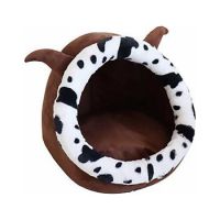 Petbroo Cat Round Igloo Bed M Brown