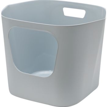  Moderna Lotus Cat Litter Box 54.4 x 43.9 x 40.5 cm-Grey 