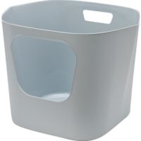 Moderna Lotus Cat Litter Box 54.4 x 43.9 x 40.5 cm-Grey