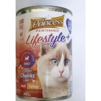 Princess Maintenace Lifestyle Chunks Beef & Turkey 404G