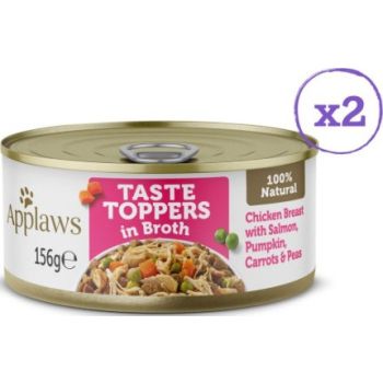  Applaws Taste Topper in Broth Chicken Selection Wet Dog Food 8 x 156g Tins 