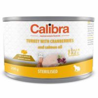 Calibra Sp Cans Cat Sterilised Turkey With Cranberries And Salmon Oil  200G