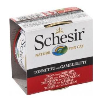  Schesir Cat Wet Food Jelly Tuna With Prawns 85 GM (C138) 