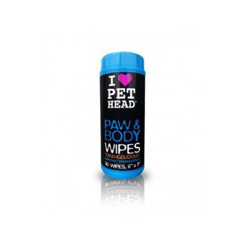  Pet Head TPHW1 Orangelicious Paw & Body Wipes 50pack 