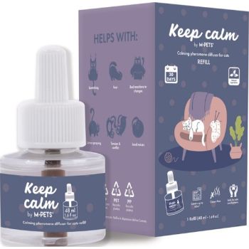  M-PETS Keep Calm Calming Pheromone Diffuser Refill for Cats 48ml 