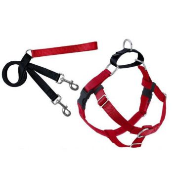  Freedom No-Pull Harness and Leash - Red / XL 1" 