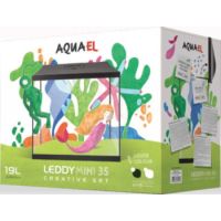 Aquael Aquarium Set Leddy Mini 35 Black  (Aquarium Tank Only) Dimensions ( l/w/h ) :	35/18/30 cm
